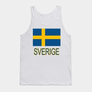 The Pride of Sweden - Swedish Flag and Language Tank Top